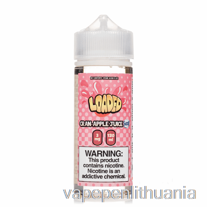 Ledinis Kranas Obuolys - Pripildytas E-skystis - Negailestingas - 120 Ml 3mg Vape Skystis
